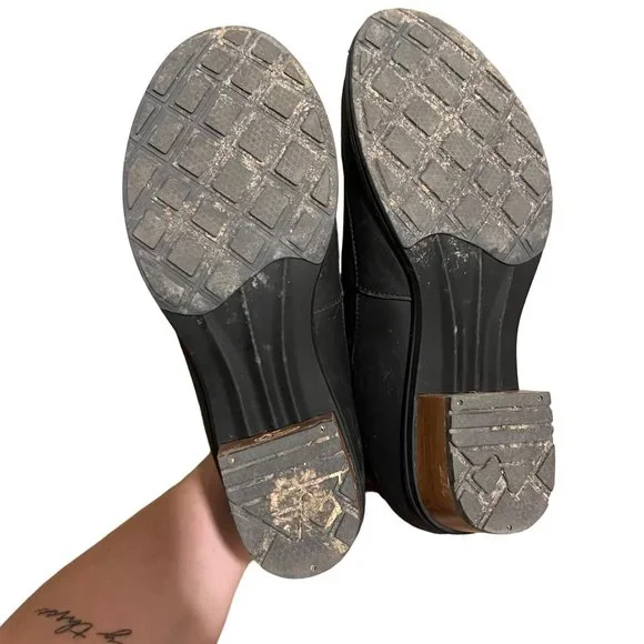 Chaco Cataluna Mid Black Charcoal Waterproof Leather Boots Size 7.5 Womens - Picture 6 of 7